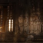 devata carvings in Angkor Wat