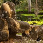 Forgotten statue Angkor . Angkor Photography tours