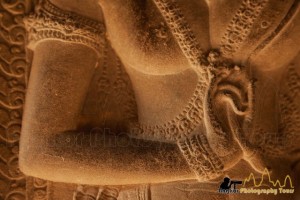 Devata close up in Angkor Wat temple