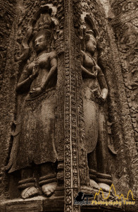 Devatas in Ta Prohm temple