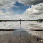 flooded boat siem reap countryside