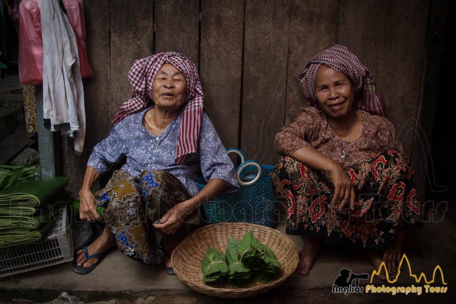 elderly betel vendors at market siem reap cambodia