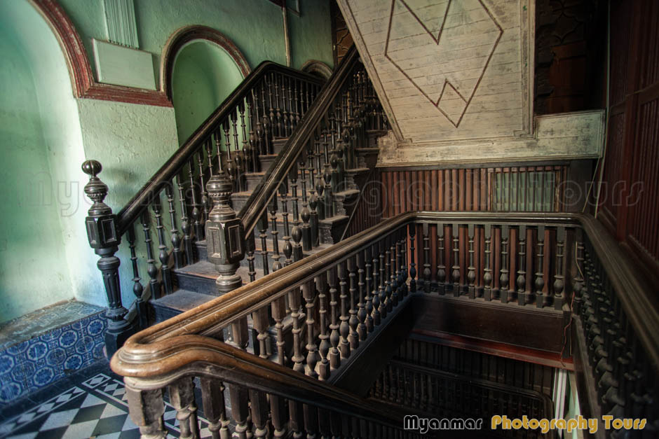 Colonial heritage architecture in Yangon  Myanmar