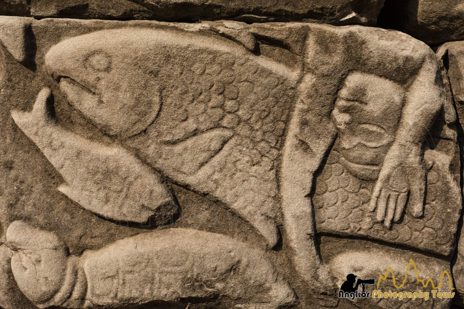 bas relief detail eastern wall Banteay Chhmar