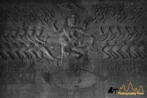 churning ocean milk angkor wat vishnu