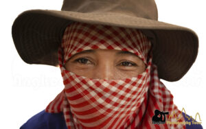 portrait seller market krama face