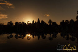 sunrise over angkor wat temple